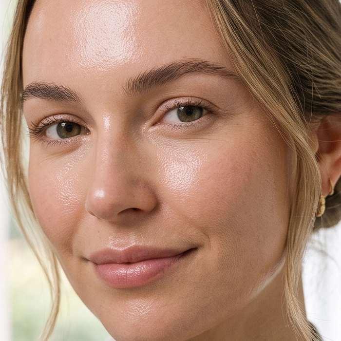 Elegant luxury skincare ritual